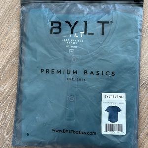 6 BYLT shirts new, 3 long sleeve + 1 short sleeve Henley, 2 polos - size xl